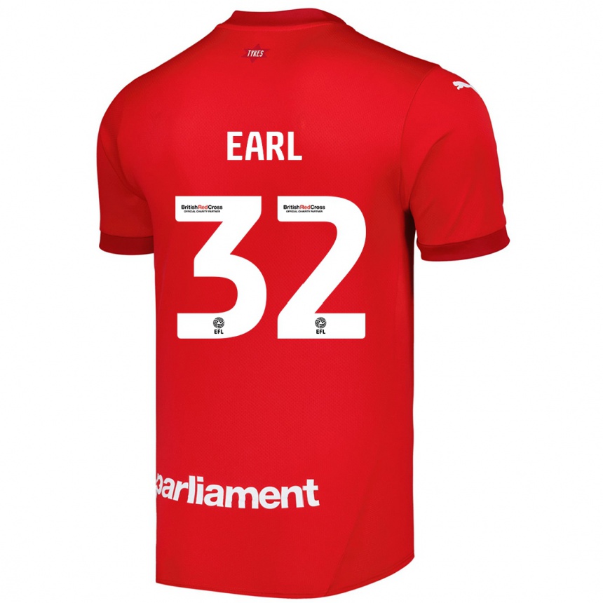 Vaikiškas Josh Earl #32 Raudona Namų Marškinėliai 2024/25 T-Shirt