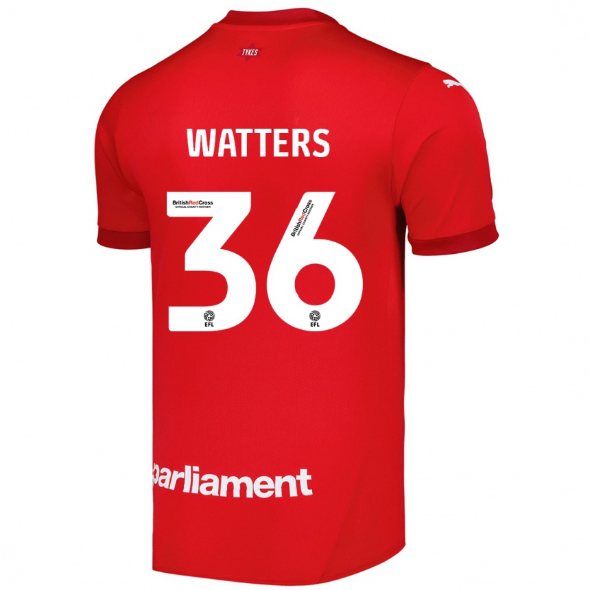 Vaikiškas Max Watters #36 Raudona Namų Marškinėliai 2024/25 T-Shirt