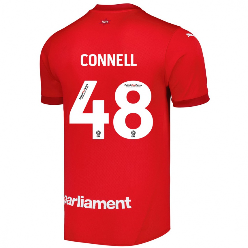 Vaikiškas Luca Connell #48 Raudona Namų Marškinėliai 2024/25 T-Shirt