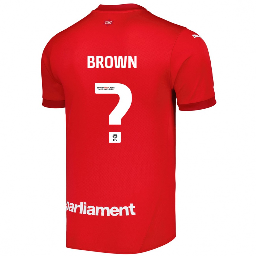 Vaikiškas Kim Brown #0 Raudona Namų Marškinėliai 2024/25 T-Shirt