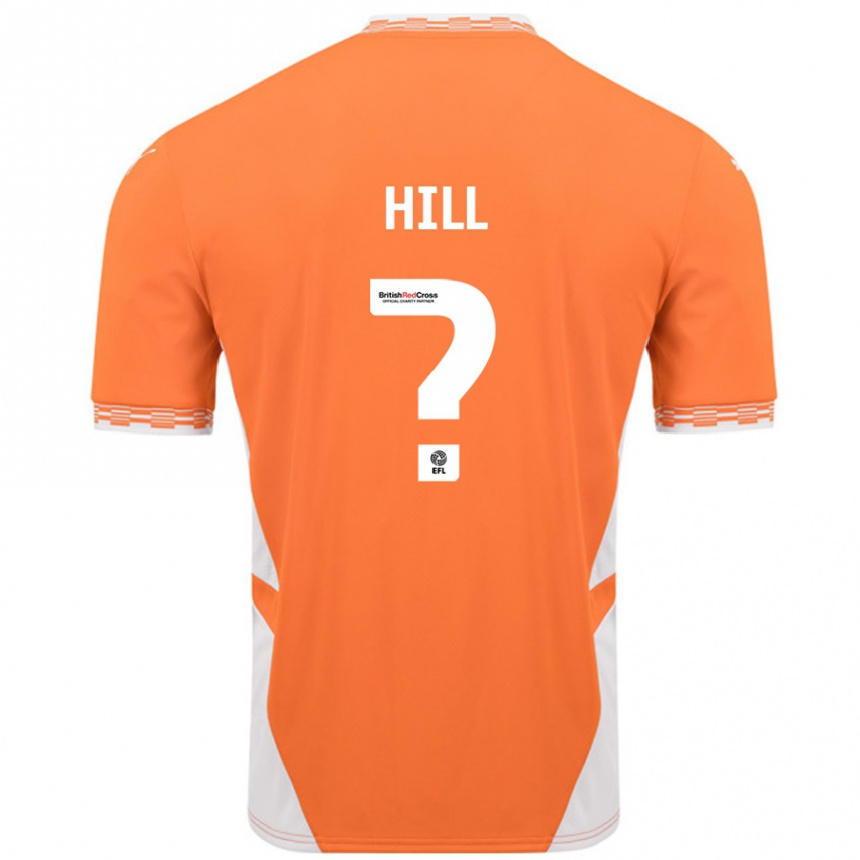 Vaikiškas Tyler Hill #0 Oranžinė Balta Namų Marškinėliai 2024/25 T-Shirt