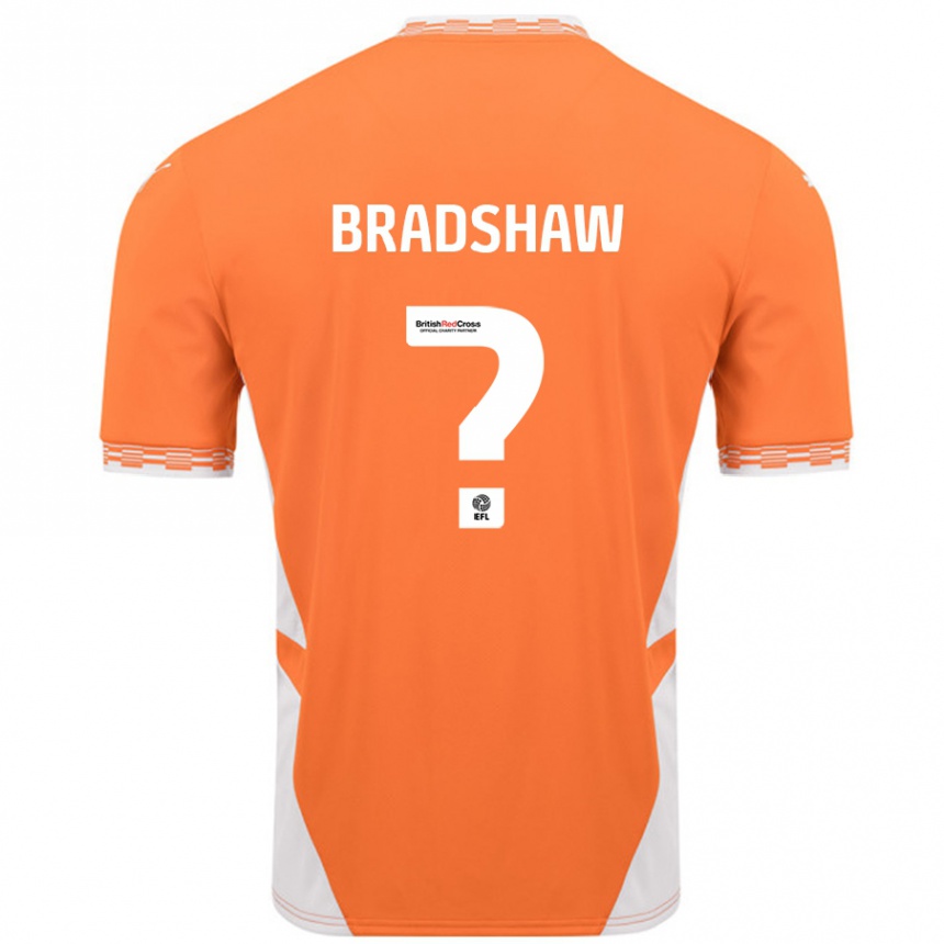 Vaikiškas Ashleigh Bradshaw #0 Oranžinė Balta Namų Marškinėliai 2024/25 T-Shirt