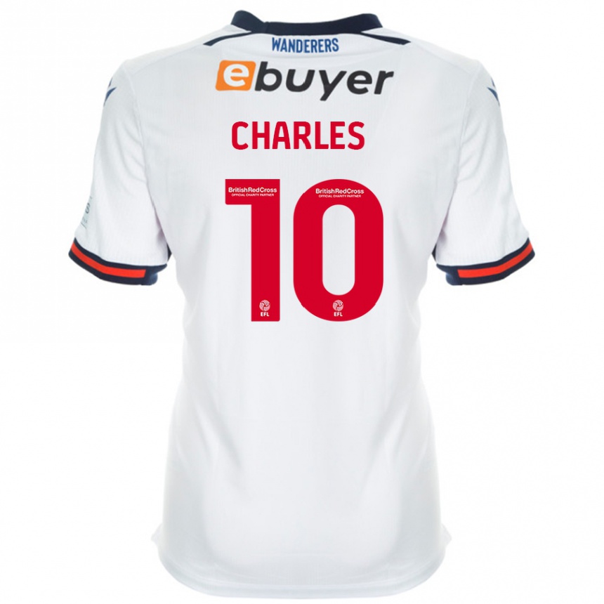 Vaikiškas Dion Charles #10 Baltas Namų Marškinėliai 2024/25 T-Shirt