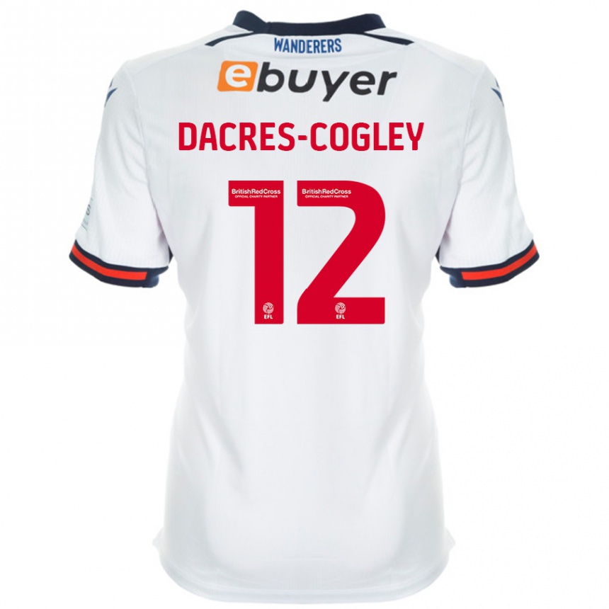 Vaikiškas Josh Dacres-Cogley #12 Baltas Namų Marškinėliai 2024/25 T-Shirt