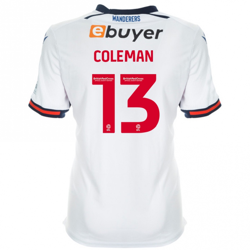 Vaikiškas Joel Coleman #13 Baltas Namų Marškinėliai 2024/25 T-Shirt