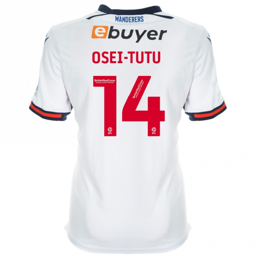 Vaikiškas Jordi Osei-Tutu #14 Baltas Namų Marškinėliai 2024/25 T-Shirt