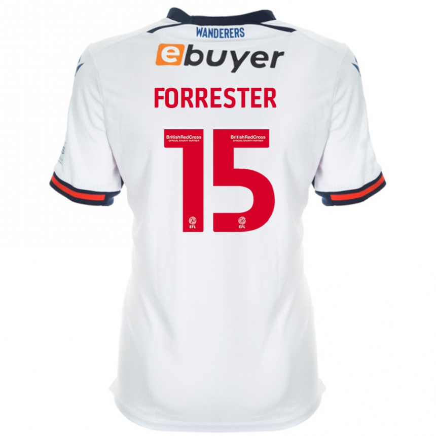 Vaikiškas Will Forrester #15 Baltas Namų Marškinėliai 2024/25 T-Shirt