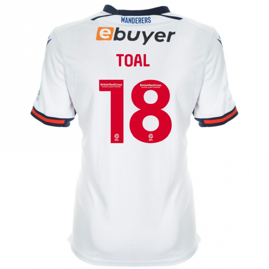 Vaikiškas Eoin Toal #18 Baltas Namų Marškinėliai 2024/25 T-Shirt