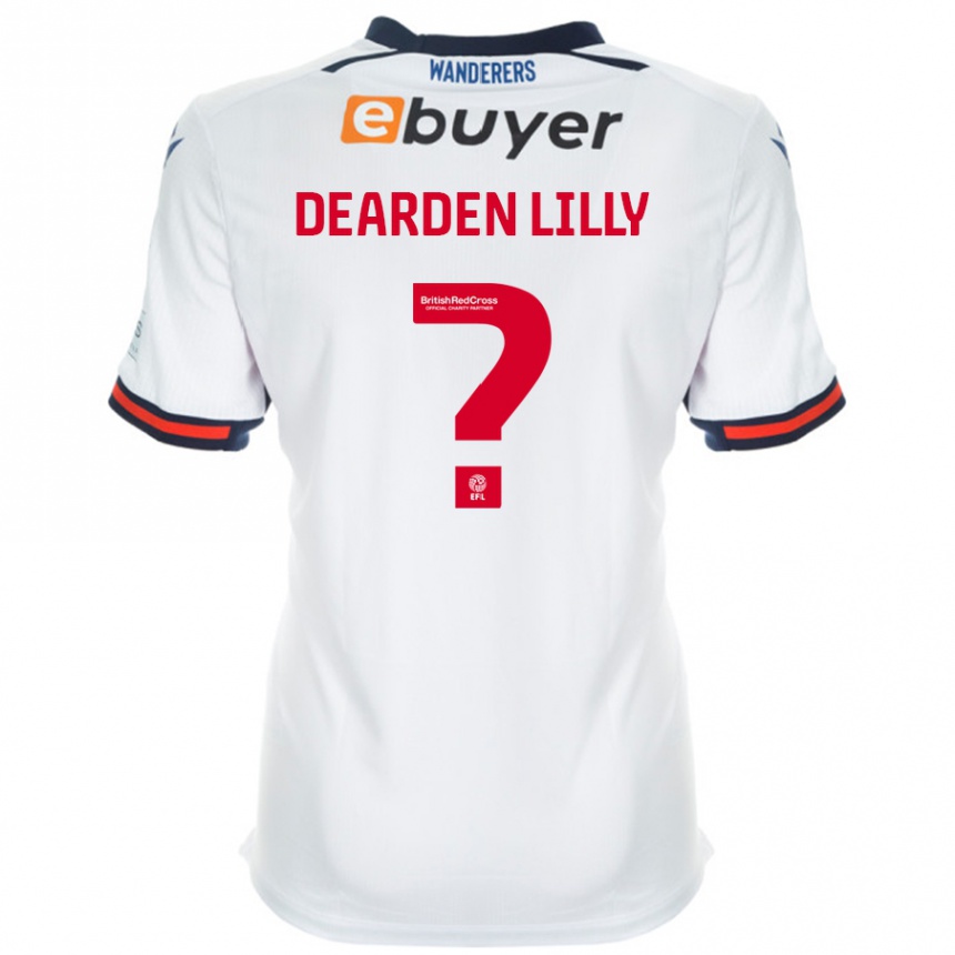 Vaikiškas Jessica Dearden-Lilly #0 Baltas Namų Marškinėliai 2024/25 T-Shirt