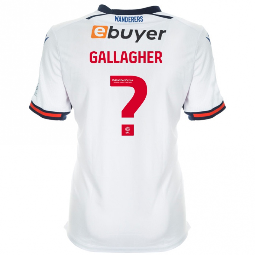 Vaikiškas Tamzin Gallagher #0 Baltas Namų Marškinėliai 2024/25 T-Shirt