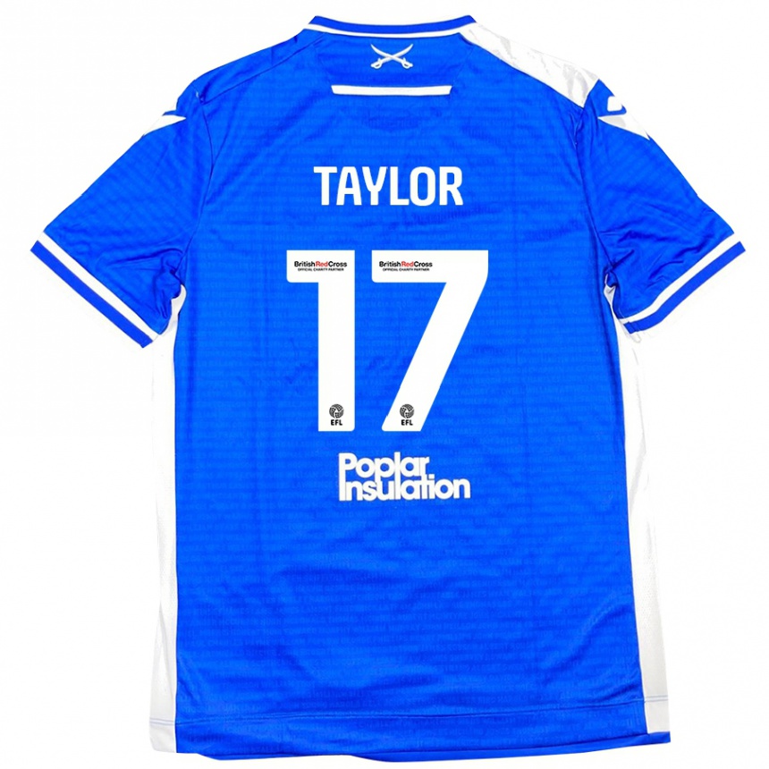 Vaikiškas Connor Taylor #17 Mėlyna Balta Namų Marškinėliai 2024/25 T-Shirt