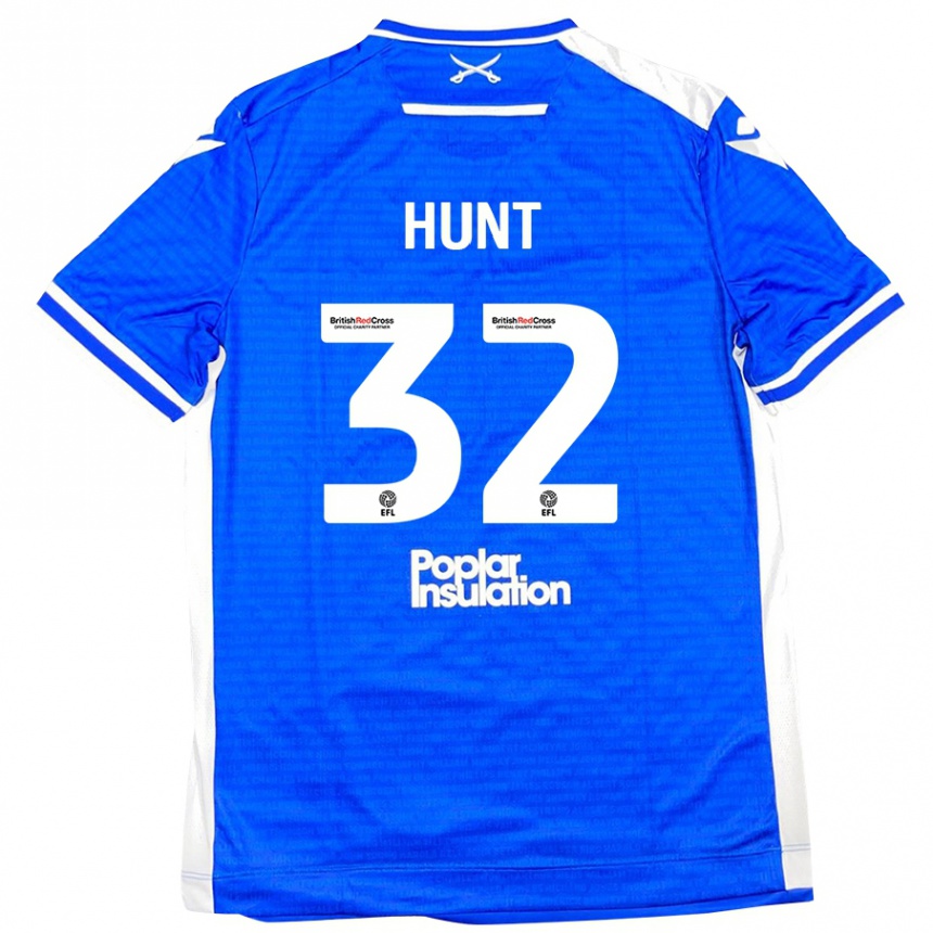 Vaikiškas Jack Hunt #32 Mėlyna Balta Namų Marškinėliai 2024/25 T-Shirt