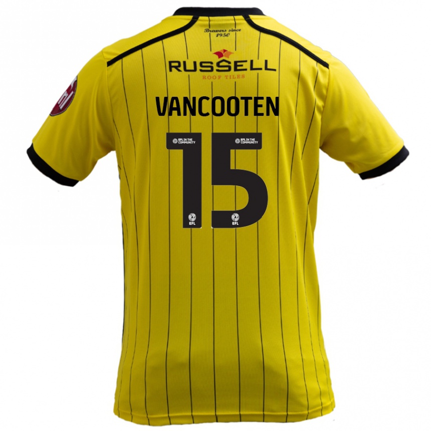 Vaikiškas Terence Vancooten #15 Geltona Namų Marškinėliai 2024/25 T-Shirt