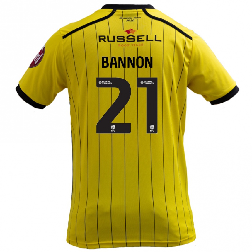 Vaikiškas Alex Bannon #21 Geltona Namų Marškinėliai 2024/25 T-Shirt