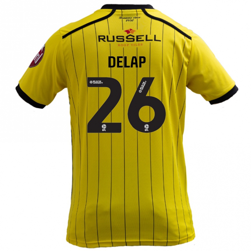 Vaikiškas Finn Delap #26 Geltona Namų Marškinėliai 2024/25 T-Shirt