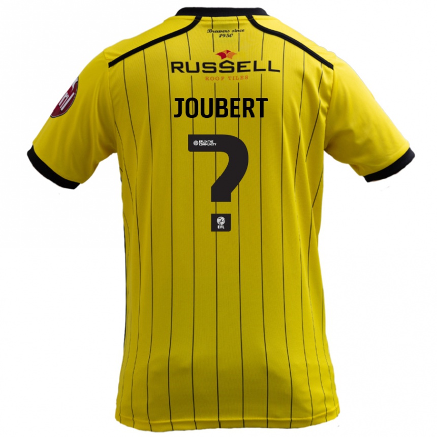 Vaikiškas Lucas Joubert #0 Geltona Namų Marškinėliai 2024/25 T-Shirt