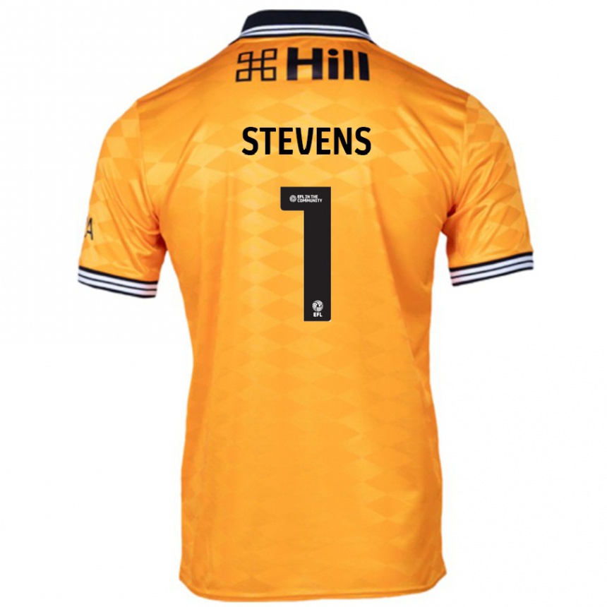 Vaikiškas Jack Stevens #1 Oranžinė Namų Marškinėliai 2024/25 T-Shirt