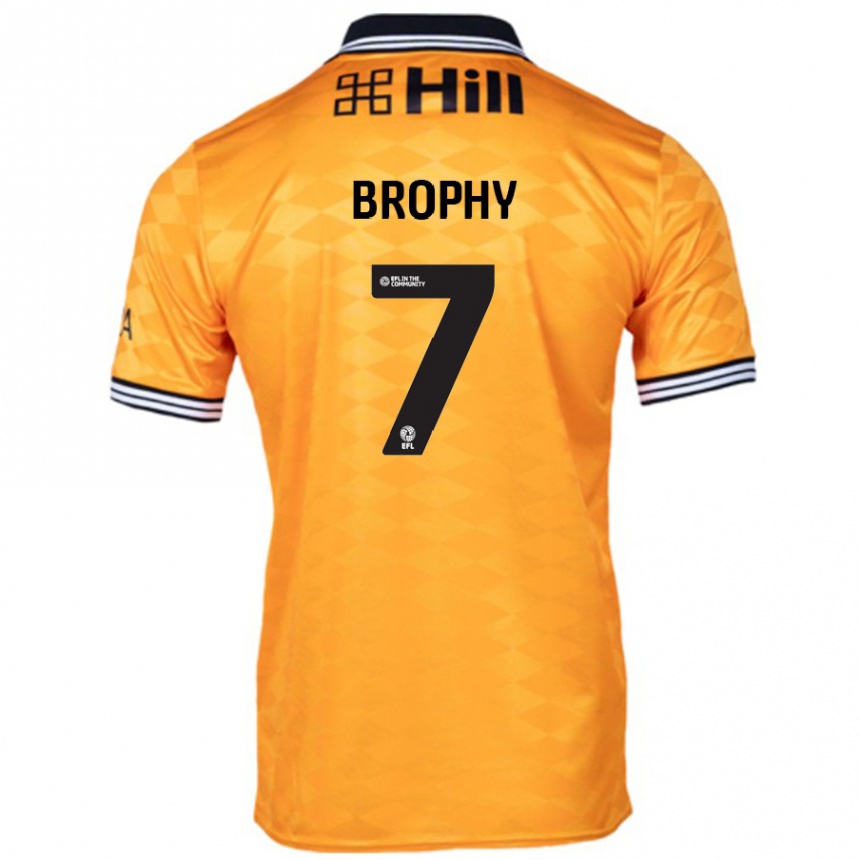 Vaikiškas James Brophy #7 Oranžinė Namų Marškinėliai 2024/25 T-Shirt