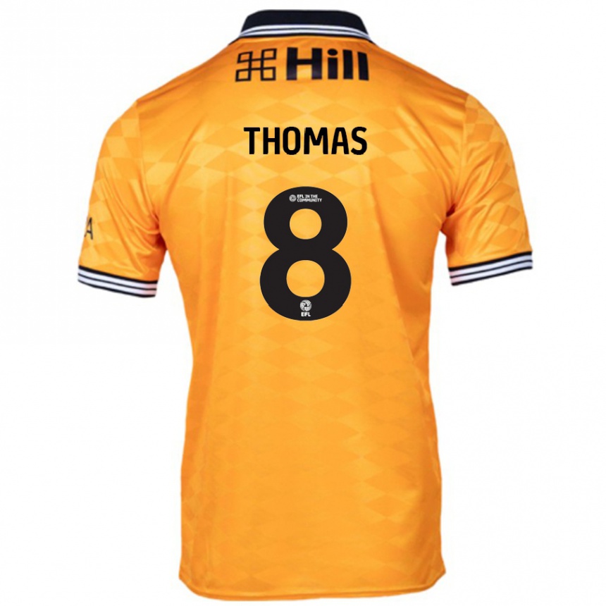 Vaikiškas George Thomas #8 Oranžinė Namų Marškinėliai 2024/25 T-Shirt