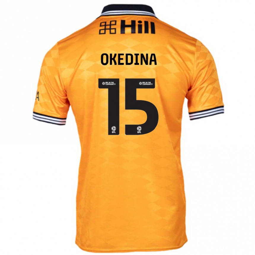 Vaikiškas Jubril Okedina #15 Oranžinė Namų Marškinėliai 2024/25 T-Shirt