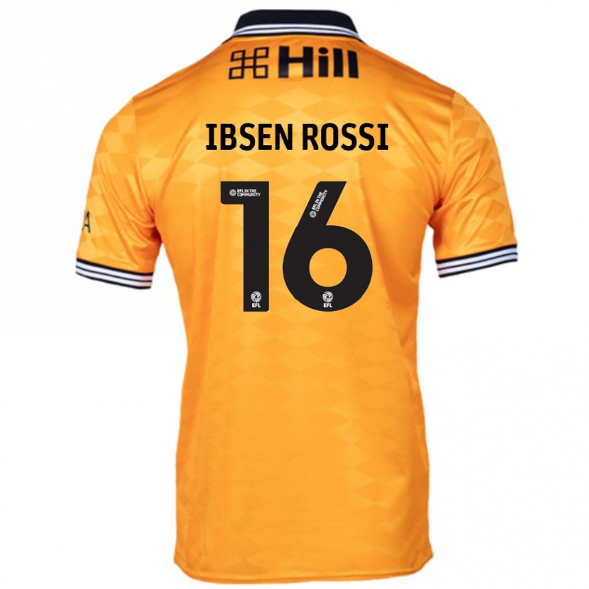 Vaikiškas Zeno Ibsen Rossi #16 Oranžinė Namų Marškinėliai 2024/25 T-Shirt