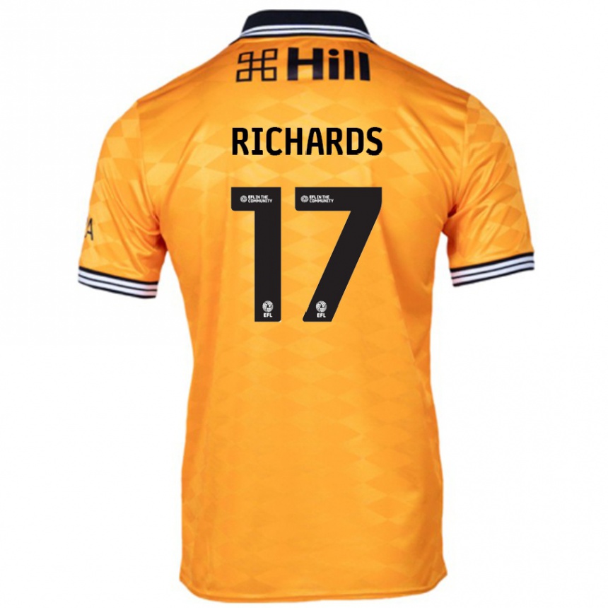 Vaikiškas Taylor Richards #17 Oranžinė Namų Marškinėliai 2024/25 T-Shirt