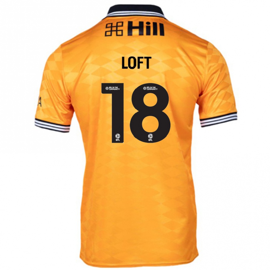 Vaikiškas Ryan Loft #18 Oranžinė Namų Marškinėliai 2024/25 T-Shirt