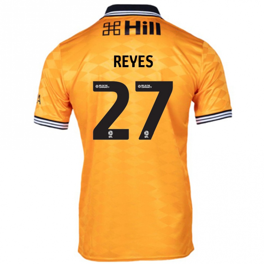 Vaikiškas Vicente Reyes #27 Oranžinė Namų Marškinėliai 2024/25 T-Shirt