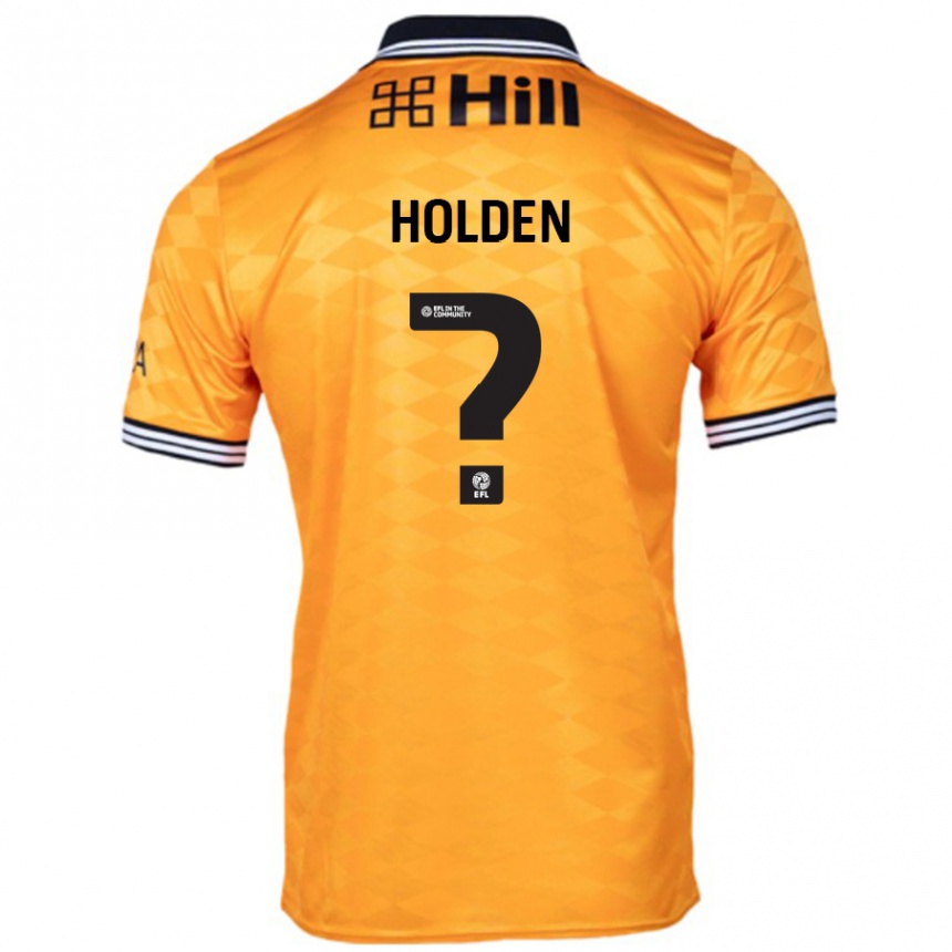 Vaikiškas Lenny Holden #0 Oranžinė Namų Marškinėliai 2024/25 T-Shirt