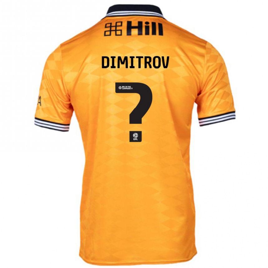 Vaikiškas Aleksandar Dimitrov #0 Oranžinė Namų Marškinėliai 2024/25 T-Shirt