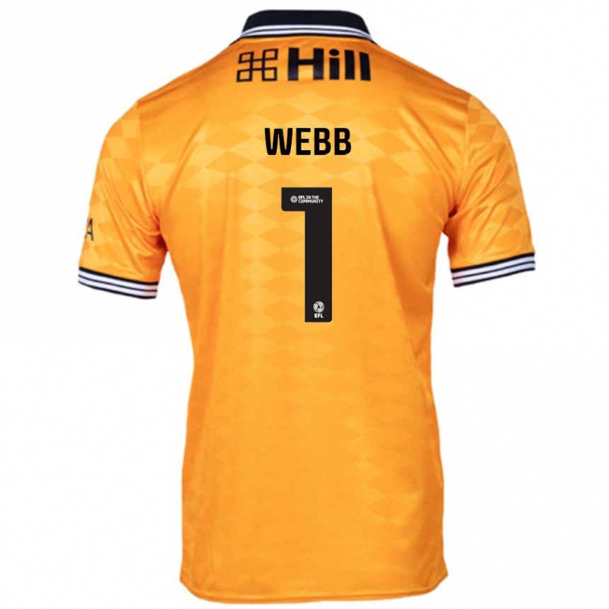 Vaikiškas Lauren Webb #1 Oranžinė Namų Marškinėliai 2024/25 T-Shirt