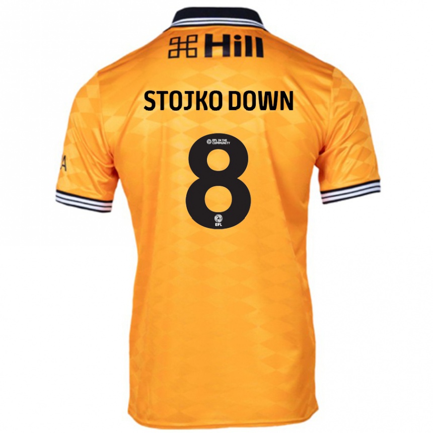 Vaikiškas Alysha Stojko-Down #8 Oranžinė Namų Marškinėliai 2024/25 T-Shirt