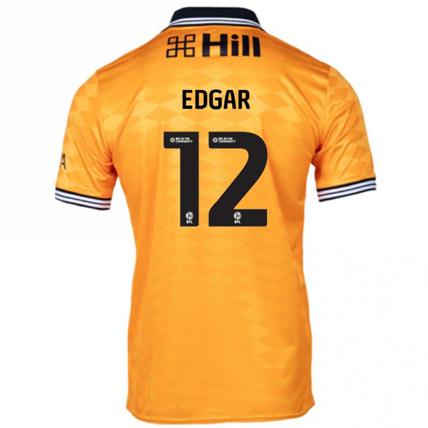 Vaikiškas Sammy Edgar #12 Oranžinė Namų Marškinėliai 2024/25 T-Shirt