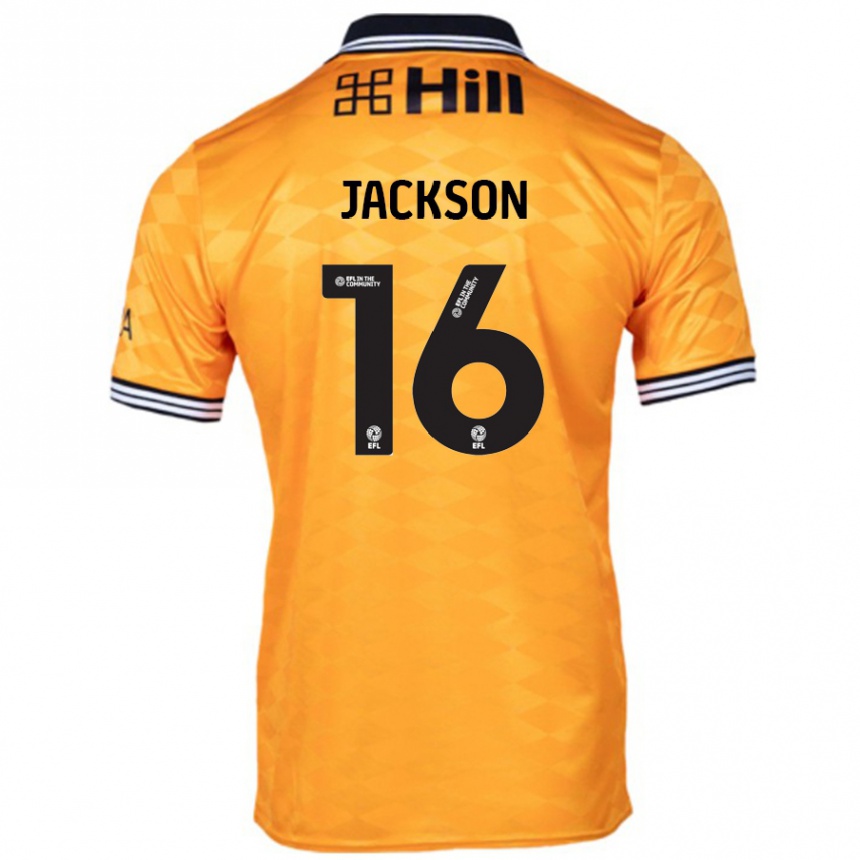 Vaikiškas Abbie Jackson #16 Oranžinė Namų Marškinėliai 2024/25 T-Shirt