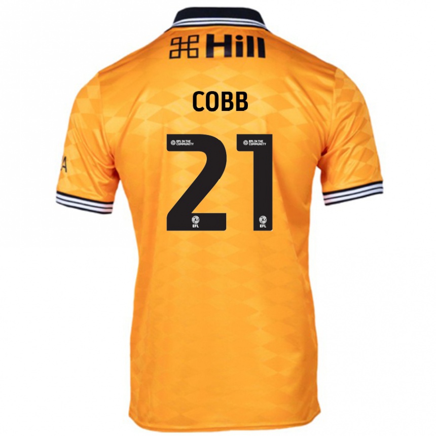 Vaikiškas Serena Cobb #21 Oranžinė Namų Marškinėliai 2024/25 T-Shirt