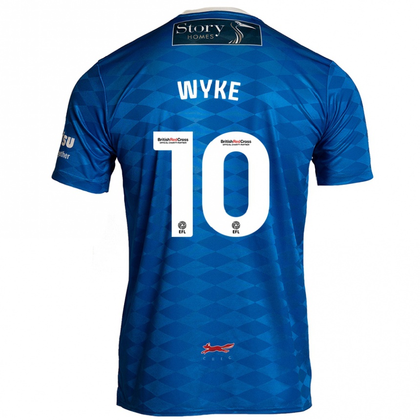 Vaikiškas Charlie Wyke #10 Mėlyna Namų Marškinėliai 2024/25 T-Shirt