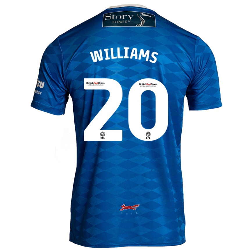 Vaikiškas Ben Williams #20 Mėlyna Namų Marškinėliai 2024/25 T-Shirt