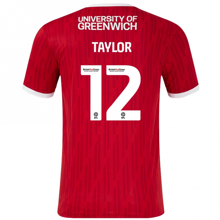 Vaikiškas Terry Taylor #12 Raudona Balta Namų Marškinėliai 2024/25 T-Shirt