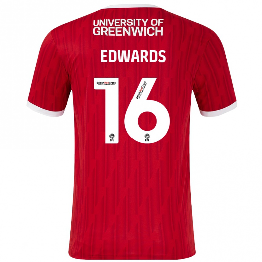 Vaikiškas Josh Edwards #16 Raudona Balta Namų Marškinėliai 2024/25 T-Shirt