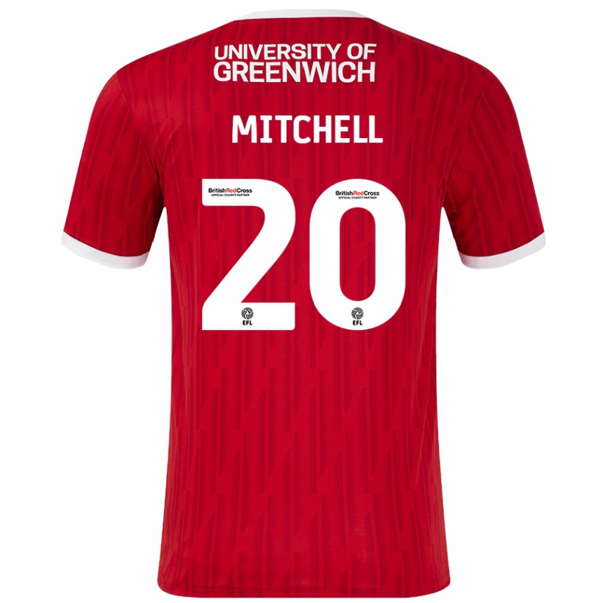 Vaikiškas Zach Mitchell #20 Raudona Balta Namų Marškinėliai 2024/25 T-Shirt