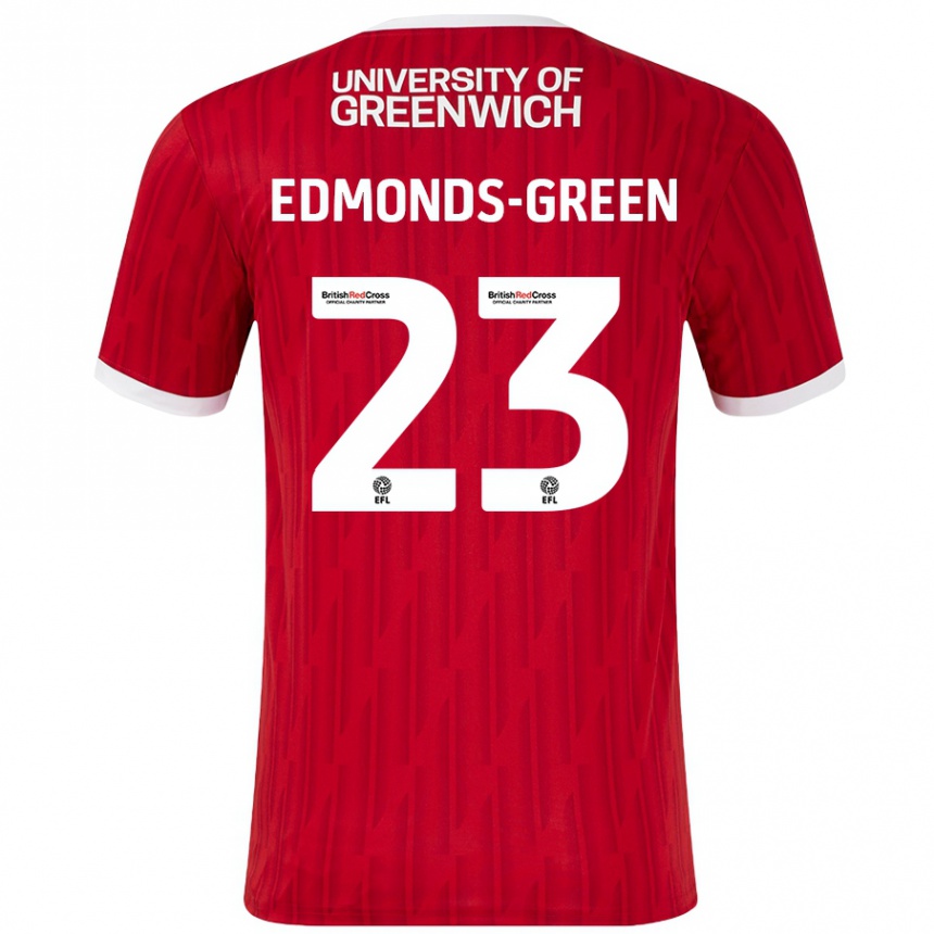 Vaikiškas Rarmani Edmonds-Green #23 Raudona Balta Namų Marškinėliai 2024/25 T-Shirt