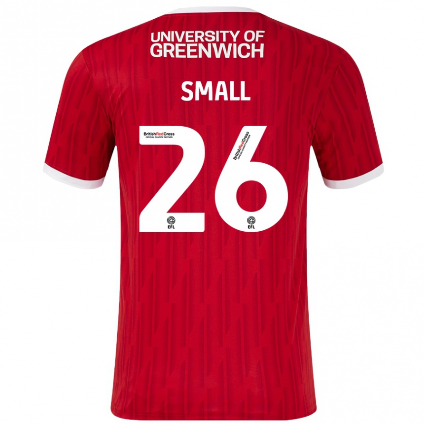 Vaikiškas Thierry Small #26 Raudona Balta Namų Marškinėliai 2024/25 T-Shirt