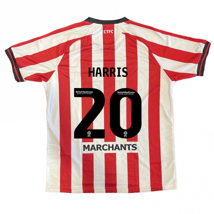 Vaikiškas Max Harris #20 Raudona Balta Namų Marškinėliai 2024/25 T-Shirt