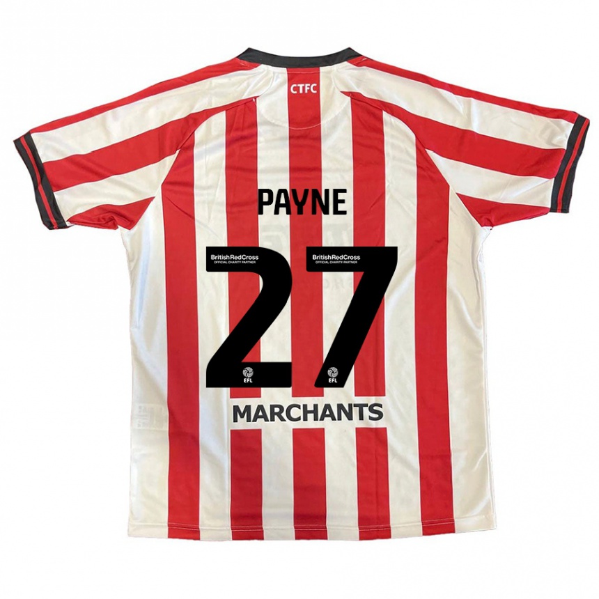 Vaikiškas Lewis Payne #27 Raudona Balta Namų Marškinėliai 2024/25 T-Shirt