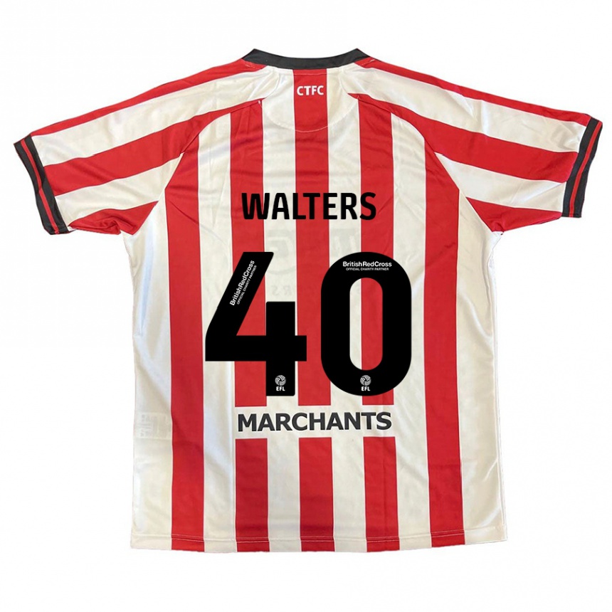 Vaikiškas Cameron Walters #40 Raudona Balta Namų Marškinėliai 2024/25 T-Shirt