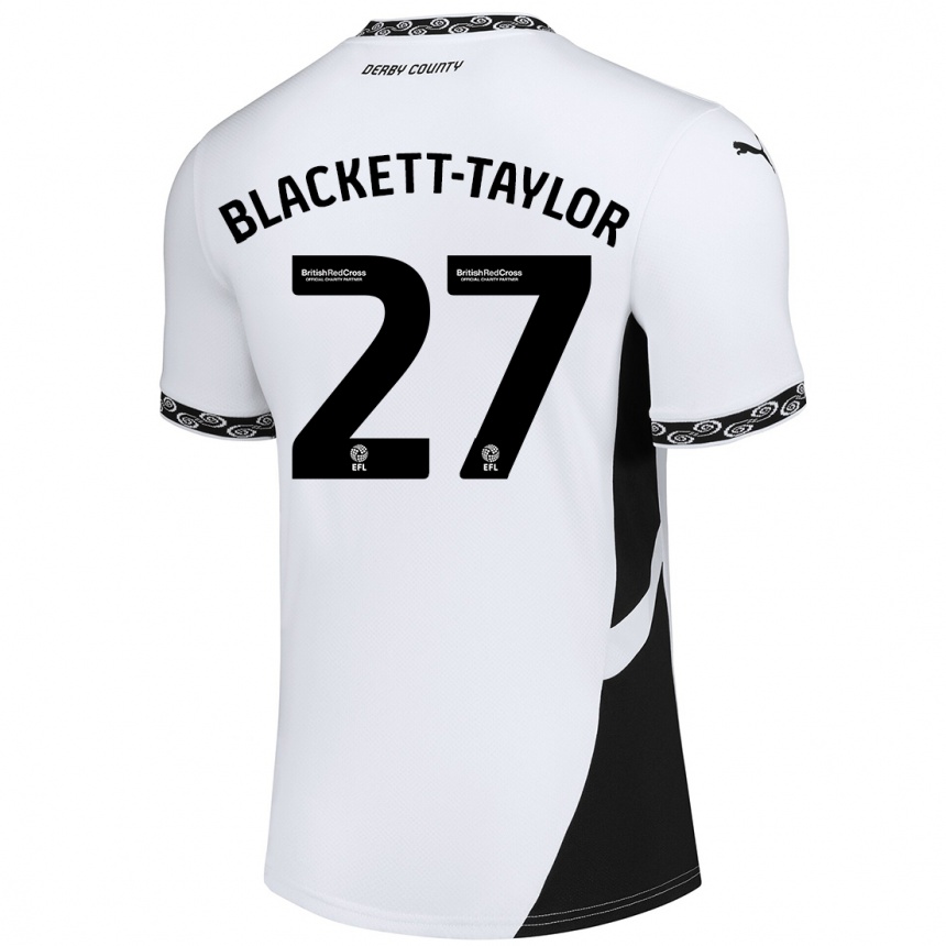 Vaikiškas Corey Blackett-Taylor #27 Balta Juoda Namų Marškinėliai 2024/25 T-Shirt