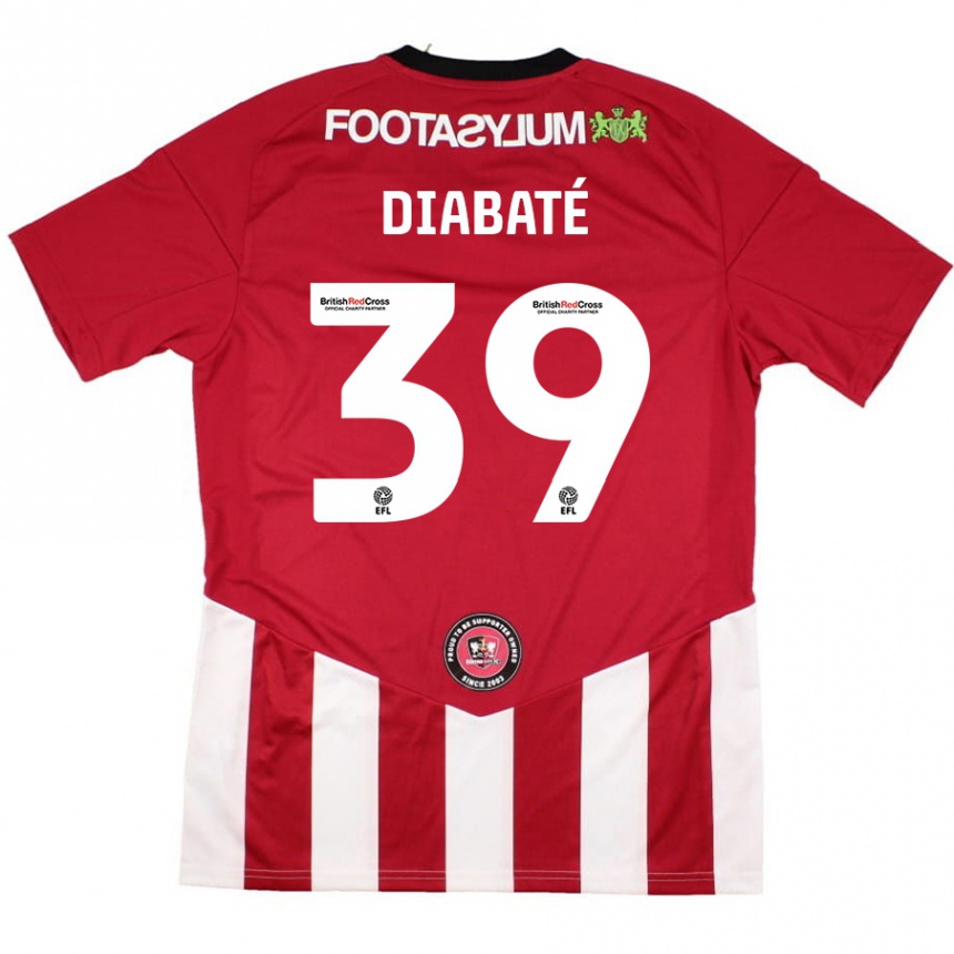 Vaikiškas Cheick Diabaté #39 Raudona Balta Namų Marškinėliai 2024/25 T-Shirt