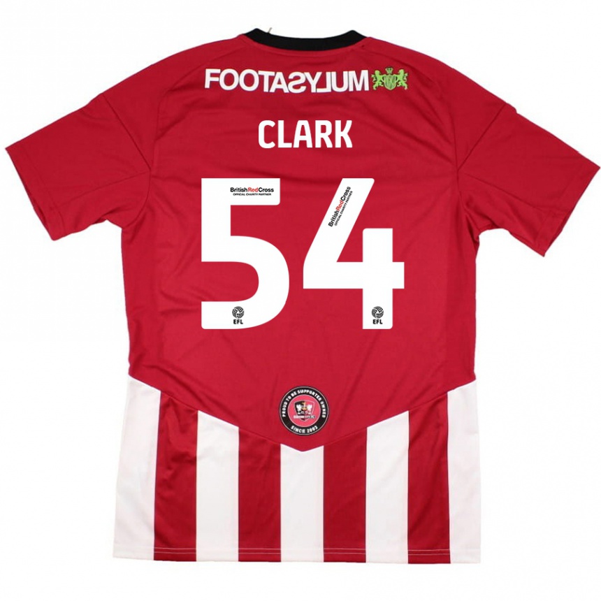 Vaikiškas Max Clark #54 Raudona Balta Namų Marškinėliai 2024/25 T-Shirt