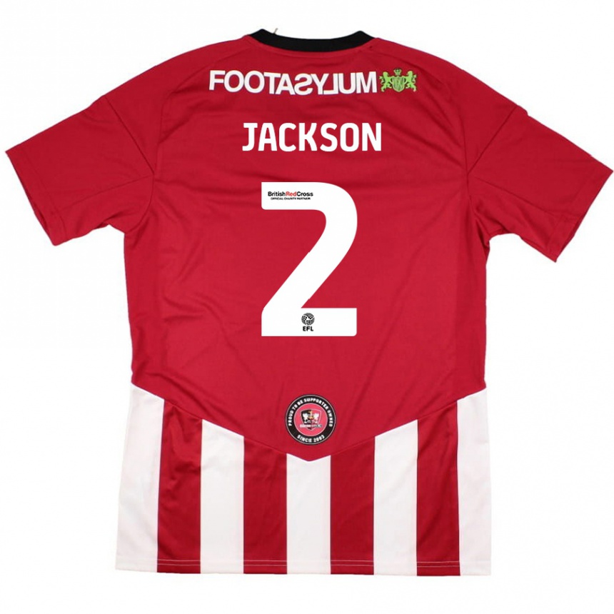 Vaikiškas Bow Jackson #2 Raudona Balta Namų Marškinėliai 2024/25 T-Shirt