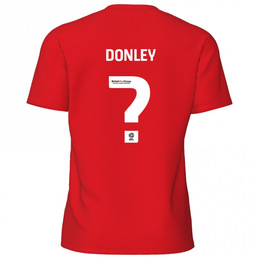 Vaikiškas Jamie Donley #0 Raudona Namų Marškinėliai 2024/25 T-Shirt